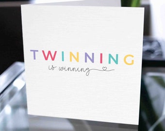 Carte d’anniversaire de jumeaux, carte de joyeux anniversaire pour les jumeaux, carte d’anniversaire drôle de jeu de mots pour les jumeaux, cadeau d’anniversaire pour les jumeaux, frère jumeau, sœur jumelle