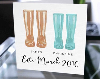 Anniversary Card, Congratulations Engagement Card, Custom Wedding Card, Custom Engagement Card, Wedding Card