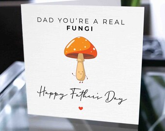 Happy Father's Day Fungi Card, Father's Day Card For Dad, Funny Father's Day Card For Daddy, Card For Father, Card For Daddy, Card For Dad