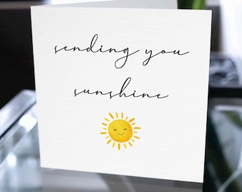 Enviando-lhe cartão Sunshine, desejando-lhe cartão de saúde, cartão melhore, cartão melhore, cartão melhore logo, cartão sinta-se melhor, cartão para amigo