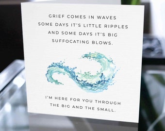 Here For You Grief Card, Deepest Sympathy Card, Sympathy Loss Of Significant Other Card, Condolence Card, Grievance Card, Bereavement Card