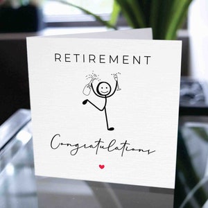 Carte de félicitations pour la retraite, cadeau de retraite, carte de retraite des employés, carte de retraite des collègues, carte de retraite des collègues, papa, maman