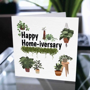 Carte d'anniversaire de la maison, carte d'anniversaire de la maison heureuse, carte d'agent immobilier personnalisée, carte-cadeau personnalisée de la maison, carte-cadeau de l'immobilier