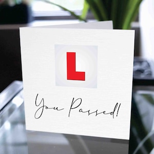 Carte de réussite à l’examen de conduite, Félicitations à l’examen de conduite, Carte pour lui ou elle, Vous avez réussi la carte, Vous l’avez fait, Carte d’examen de conduite, Carte bien faite