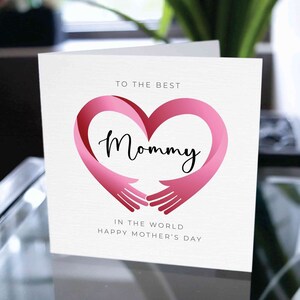 Tarjeta del Día de la Madre Feliz, Tarjeta del Día de la Madre para Mamá, Tarjeta del Día de la Madre para Mamá, Tarjeta Linda del Día de la Madre para la Madre, Tarjeta para la Mejor Mamá