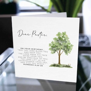 Tarjeta de pastor de feliz cumpleaños, tarjeta de sacerdote de feliz cumpleaños, regalo de cumpleaños de pastor, tarjeta de cumpleaños de pastor o sacerdote, tarjeta de pastor de gracias