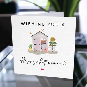 Carte de retraite heureuse, cadeau de retraite, carte de retraite pour employé, carte de retraite pour collègue, carte de retraite pour collègue, papa, maman