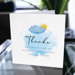 Carte Merci d'avoir pris soin de moi, Carte de remerciement, Carte de remerciement pour vous, Carte d'appréciation, Carte de remerciement, Cadeau de remerciement