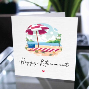Carte de retraite heureuse, cadeau de retraite, carte de retraite pour employé, carte de retraite pour collègue, carte de retraite pour collègue, papa, maman