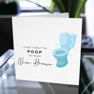 Grappige housewarming-kaart, housewarming-cadeau, gefeliciteerd met je nieuwe huis, gefeliciteerd met je nieuwe huis, grappige nieuwe thuiskaart