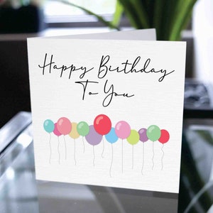 Verjaardagskaart voor kind, gelukkige verjaardagskaart, ballonverjaardagskaart, digitale verjaardagskaart, kinderverjaardagskaartcadeau, voor kinderen