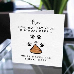 Carte d’anniversaire pour chien, carte d’anniversaire drôle de jeu de mots, carte d’anniversaire de chien, anniversaire de chien, anniversaire de chien drôle, cadeau d’anniversaire de chien