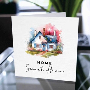 Home Sweet Home Card, Biglietto di inaugurazione della casa, Biglietto d'auguri, Congratulazioni per la tua nuova casa, Happy 1st Home, New Home Card, New House Card