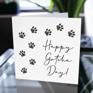 Happy Gotcha Day, Carte du jour de l’adoption d’animaux de compagnie, Carte d’adoption personnalisée, Carte d’adoption personnalisée, Parents d’accueil, Anniversaire d’adoption d’animaux de compagnie