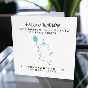 Carte d’anniversaire pour chien, carte d’anniversaire drôle de jeu de mots, carte d’anniversaire de chien, anniversaire de chien, anniversaire de chien drôle, cadeau d’anniversaire de chien