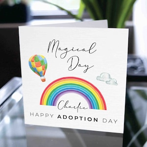 Happy Gotcha Day, Adoptionskarte, benutzerdefinierte Adoptionskarte, personalisierte Adoptionskarte, Pflegekind, Pflegeeltern, Adoptionsjubiläum