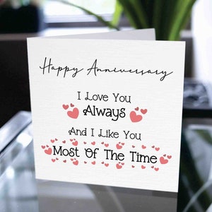 Funny Anniversary Card For Boyfriend, Anniversary Card For Him, Anniversary Card For Husband, Anniversary Gift, Couple Anniversary