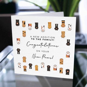New Pet Card, Pet Card, Congratulations On Your New Best Friend, New Cat, Fur Baby, New Pet, Furry Friend, Pet Adoption Card