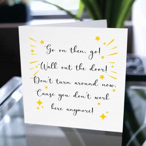 Funny New Job Card, Congratulations on Your New Job Card, Staff New Job Card, Employee New Job Card, Funny Leaving for a New Job Card