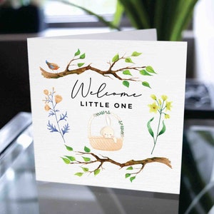 Tarjeta de adopción de mascotas, tarjeta de conejito nuevo, tarjeta de mascota, tarjeta de felicitación por adopción, conejito nuevo, bebé peludo, mascota nueva, amigo peludo, tarjeta de adopción de conejito