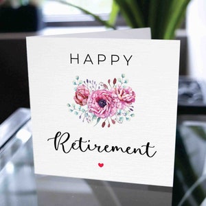 Carte de retraite heureuse, cadeau de retraite, carte de retraite pour employé, carte de retraite pour collègue, carte de retraite pour collègue, papa, maman