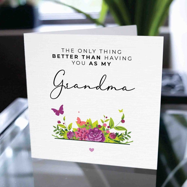 Grandma Card - Etsy