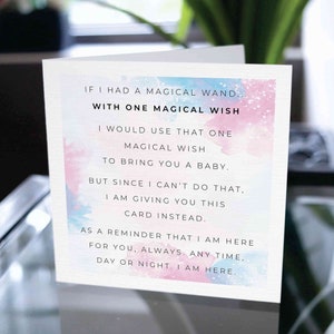 Miscarriage Card, Infertility Card, Loss Of Child Card, Deepest Sympathy Card, Condolence Card, Trouble Conceiving Card, IVF Card