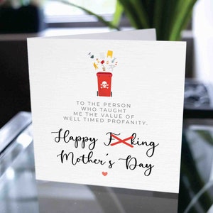 Carte de fête des mères heureuse, carte de fête des mères pour maman, carte de fête des mères drôle pour maman, carte pour mère, carte pour maman, carte pour maman