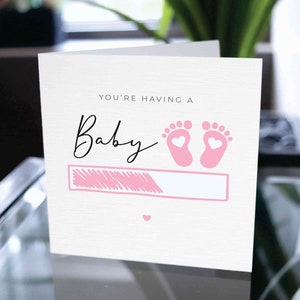 Sie haben eine Baby Karte, neue Baby Karte, Baby Mädchen Karte, Babyparty Karte, Schwangerschaft Karte, Baby Glückwunschkarte, Karte erwartet