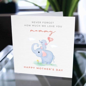 Tarjeta del Día de la Madre, Tarjeta Feliz del Día de la Madre para mamá, Tarjeta del Día de la Madre para la Madre, Tarjeta linda del Día de la Madre para mamá, Regalo para mamá, Para mamá