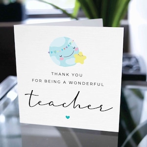 Merci d’être une merveilleuse carte d’enseignant, carte de remerciement pour éducateur, carte d’appréciation de l’enseignant, carte de remerciement de l’instructeur, carte de tuteur