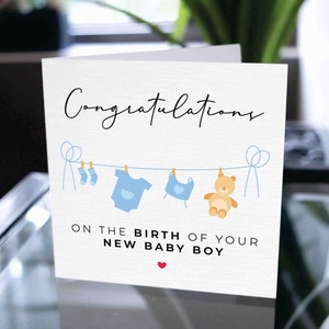 Glückwünsche zu einem Neugeborenen Baby Jungen Karte, Glückwünsche zur Schwangerschaft, Baby Karte, Baby Jungen Karte, Baby Junge Dusche Geschenk, Neugeborenen Geschenk
