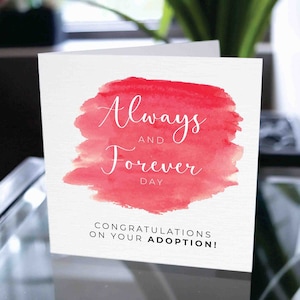 Tarjeta de adopción, Crad de felicitación de adopción, nueva tarjeta de adopción de bebé, niño de crianza, padres de crianza, aniversario de adopción, tarjeta de baby shower
