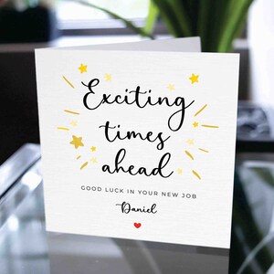 Novo cartão de emprego, Novo cartão de emprego para funcionários, Novo cartão de emprego para funcionário, Nome personalizado Novo cartão de emprego, Novo cartão de nome personalizado para novo emprego, Goodluck Novo cartão de emprego
