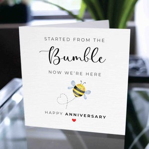 Funny Pun Anniversary Card, Happy Anniversary Card, Anniversary Gift, Card For Boyfriend, Card For Girlfriend, Anniversary Bee Card