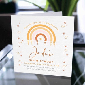 Carte d’invitation personnalisée, cartes d’invitation pour événement, invitation à une fête d’anniversaire, vous êtes invité, carte d’invitation d’anniversaire personnalisée