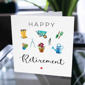 Carte de retraite heureuse, cadeau de retraite, carte de retraite pour employé, carte de retraite pour collègue, carte de retraite pour collègue, papa, maman