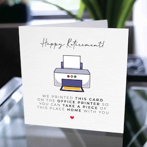 Carte de retraite heureuse, cadeau de retraite, carte de retraite des employés, carte de retraite de collègue, carte de retraite de collègue