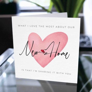 Housewarming Card, Happy 1st Home Together, First Home Together Card, intrekken met vriendkaart, intrekken met vriendinkaart
