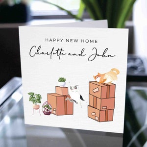 Carte de pendaison de crémaillère personnalisée, Happy 1st Home Together, First Home Together Card, Emménager avec la carte de petit ami, Emménager avec la carte de petite amie