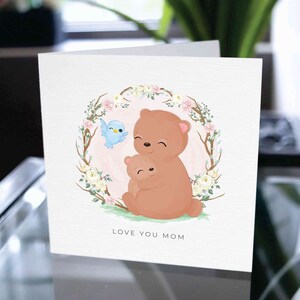 Tarjeta de regalo de la madre, tarjeta para mamá, tarjeta linda para mamá, tarjeta para madre, tarjeta para mamá, tarjeta del día de las madres