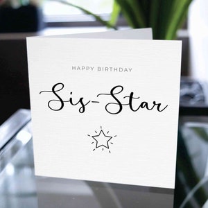 Tarjeta de cumpleaños para hermana, tarjeta de feliz cumpleaños para hermano, tarjeta de feliz cumpleaños para hermana, regalo de cumpleaños para hermana, regalo de tarjeta para hermana
