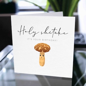 Carte de champignon de joyeux anniversaire, carte d'anniversaire, cadeau d'anniversaire, carte de champignon de remerciement, carte d'appréciation pour lui, carte d'appréciation pour elle