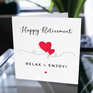 Carte de félicitations pour la retraite, cadeau de retraite, carte de retraite des employés, carte de retraite des collègues, carte de retraite des collègues, papa, maman