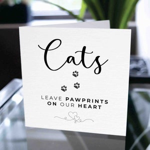 Carte de perte de chat, carte de sympathie pour chat, carte Rainbow Bridge, carte de perte d’animal de compagnie, carte commémorative pour animaux de compagnie, carte de deuil de chat, carte de deuil d’animal de compagnie
