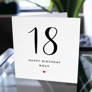 Benutzerdefinierte 18. Geburtstagskarte, 18 Geburtstagskarte, 18 Geburtstagskarte, 18 Geburtstagskarte, Geschenk für Sohn, Geschenk für Freund