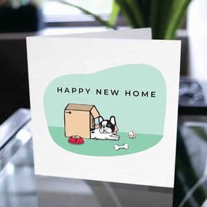 Carte de chien de pendaison de crémaillère, Félicitations pour votre nouvelle maison, Félicitations pour votre nouvelle maison, Happy 1st Home, New Home Card