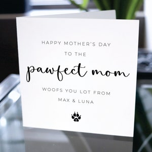 Tarjeta feliz del día de las madres del perro, tarjeta del día de las madres del perro, tarjeta del día de las madres de la mamá del perro, para la tarjeta de la mamá del perro, regalo del perro, tarjeta de la mamá del perro
