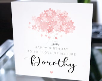 Birthday Card For Girlfriend, Happy Birthday Card for Her, Customized Happy Birthday Card, Personalized Birthday Card, Birthday Gift For Her