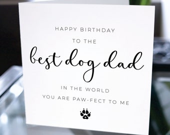 Biglietto di buon compleanno per papà cane, Biglietto di compleanno per amante dei cani, Biglietto di compleanno per papà cane, Biglietto di compleanno dal cane, Biglietto per papà cane, Biglietto per papà pelliccia